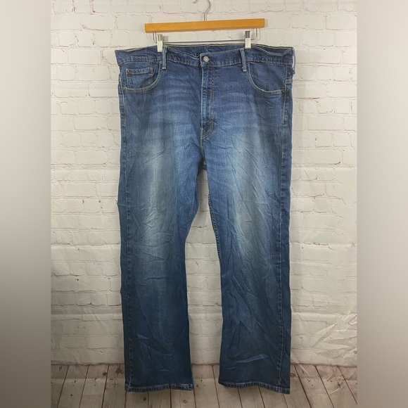 Levi’s 511 Jeans Mens Size 42x32 Medium Wash Straight Leg (Back Patch Missing) - Picture 1 of 10